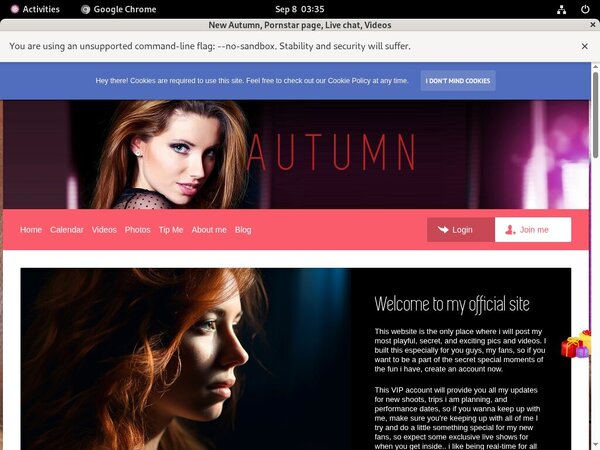 Autumn Discount Sign Up