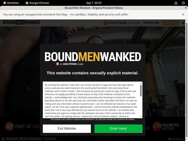 Bound Men Wanked ??