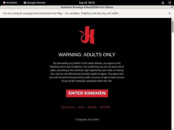 Kink Men Discount Offer