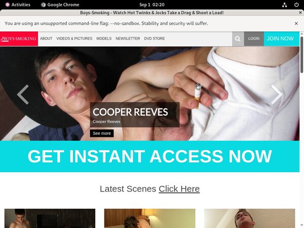 Boys-smoking.com Free Trial Pass