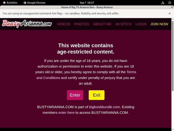 Bustyarianna.com Sign Up Link