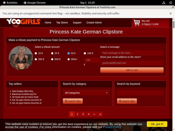 Free Working Princess Kate German Logins