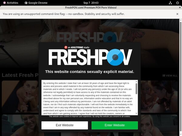 Freshpov Password Details
