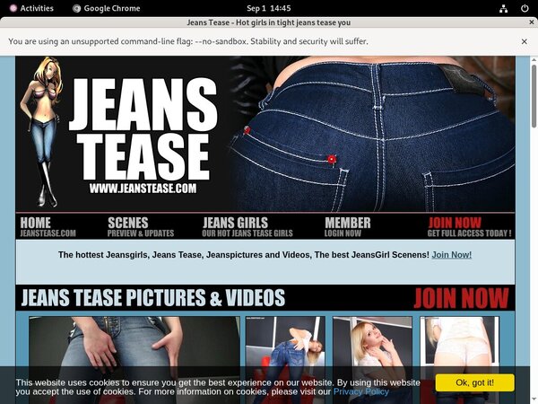 Jeans Tease Buy Trial