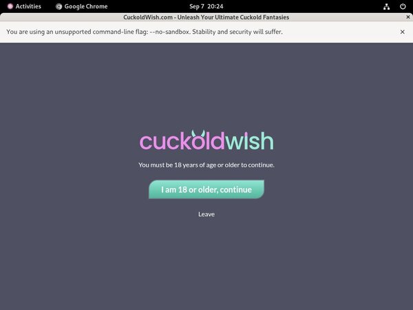 Join Cuckoldwish Gift Card