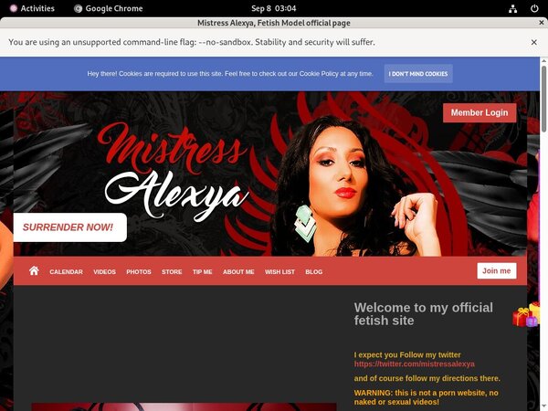 MistressAlexya Password 2018