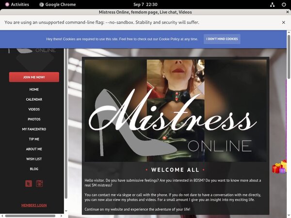 Mistressonline.eu Inside
