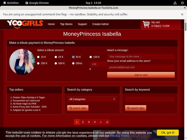 Moneyprincess Isabell Trial Cost