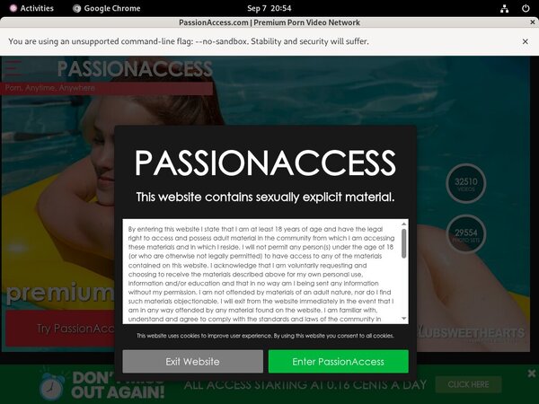 Passion Access Parola D'ordine