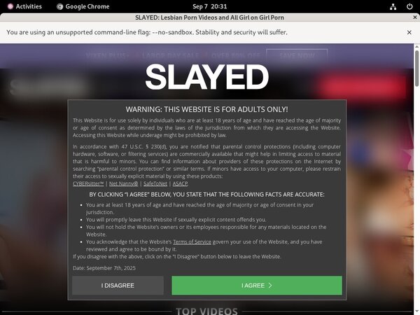 Slayed.com With Discover Card