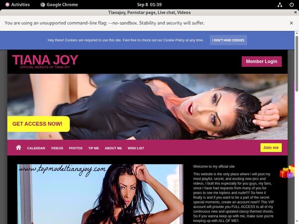 Tianajoy.modelcentro.com Trail Membership